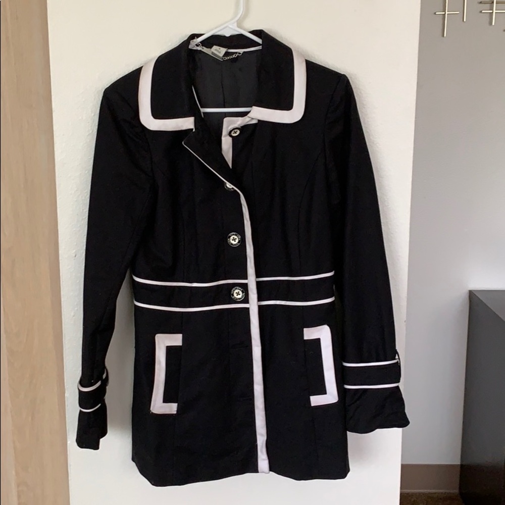 Black & White trench coat